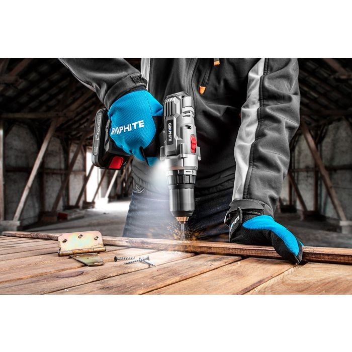 Șurubelniță cu acumulator Energy + 18V, Li-Ion, 58G006 GRAPHITE - SET 2