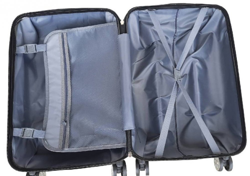 Valiza de călătorie pentru copii albă cu fluturi 45 l