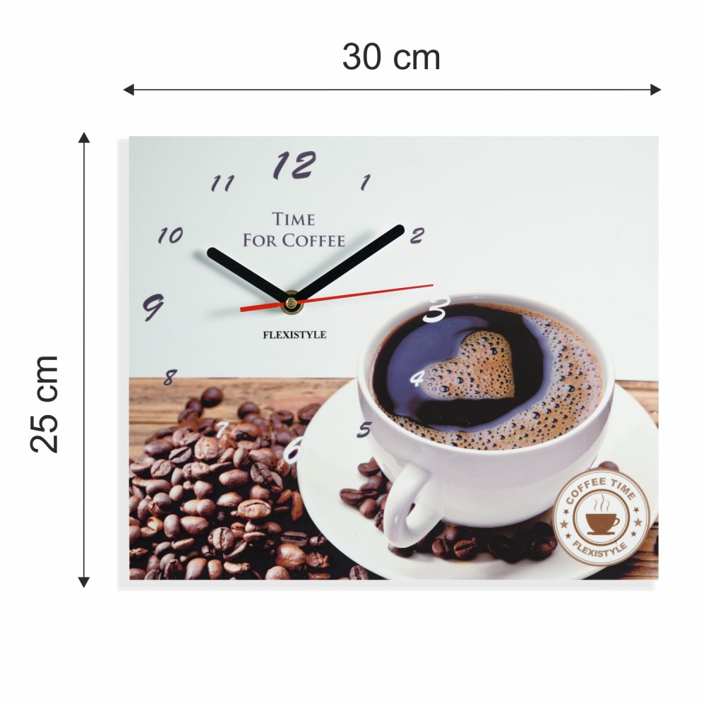 Un ceas de perete cu cafea