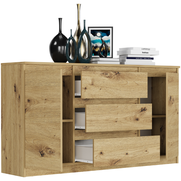 Comoda spațioasă R-140-S3 - diferite variante de culoare artisan