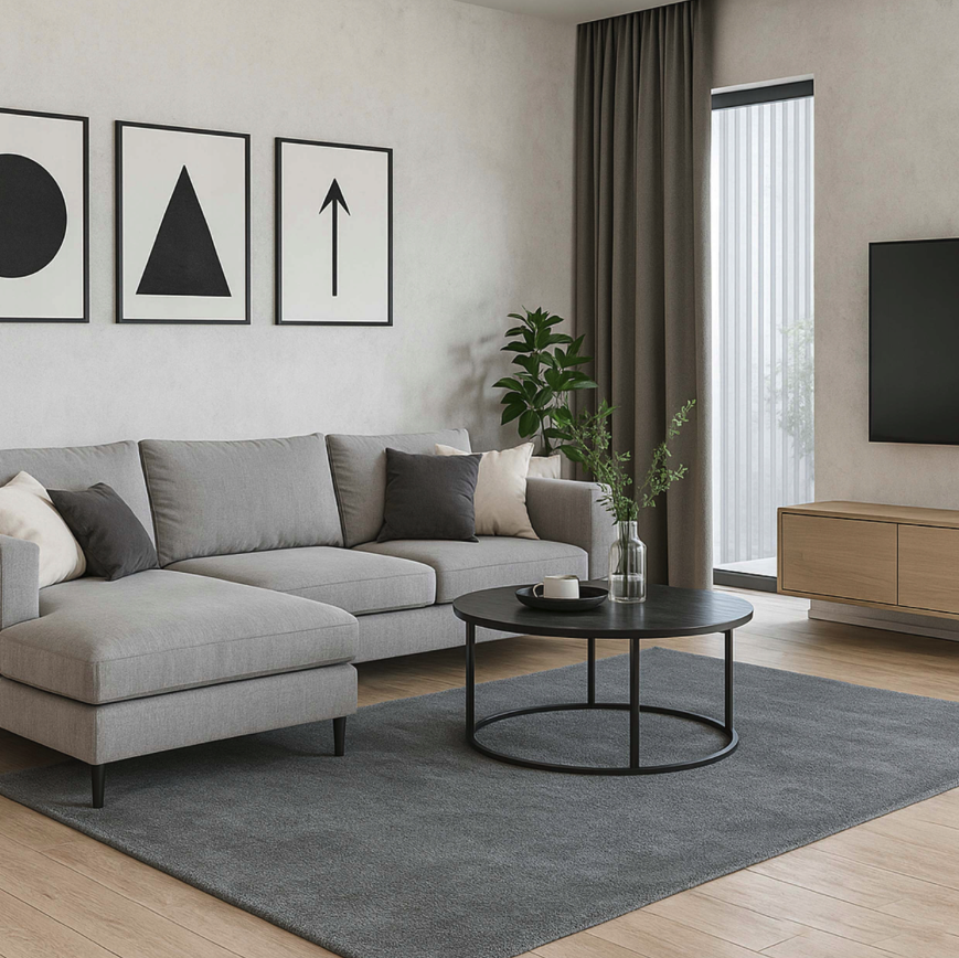 ModernýsivýjednofarebnýkoberecsprotišmykovouúpravouETA4Šírka:160cm|Dĺžka:230cm70857_127068