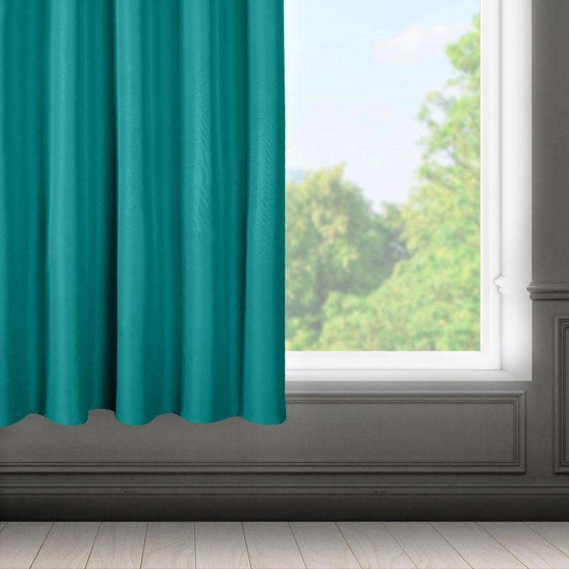 KrátkyjednofarebnýtyrkysovýzávesDĺžka:270cm