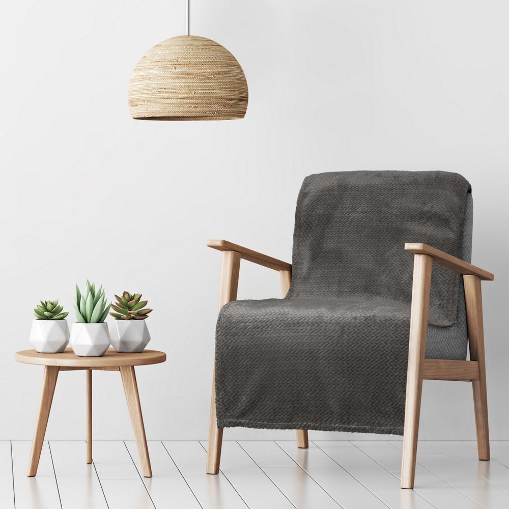 Pătură de scaun gri grafit Lăţime: 170 cm | Lungime: 210 cm