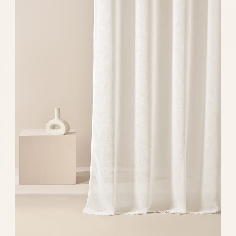 Perdea crem Sensia cu ochiuri 140 x 250 cm
