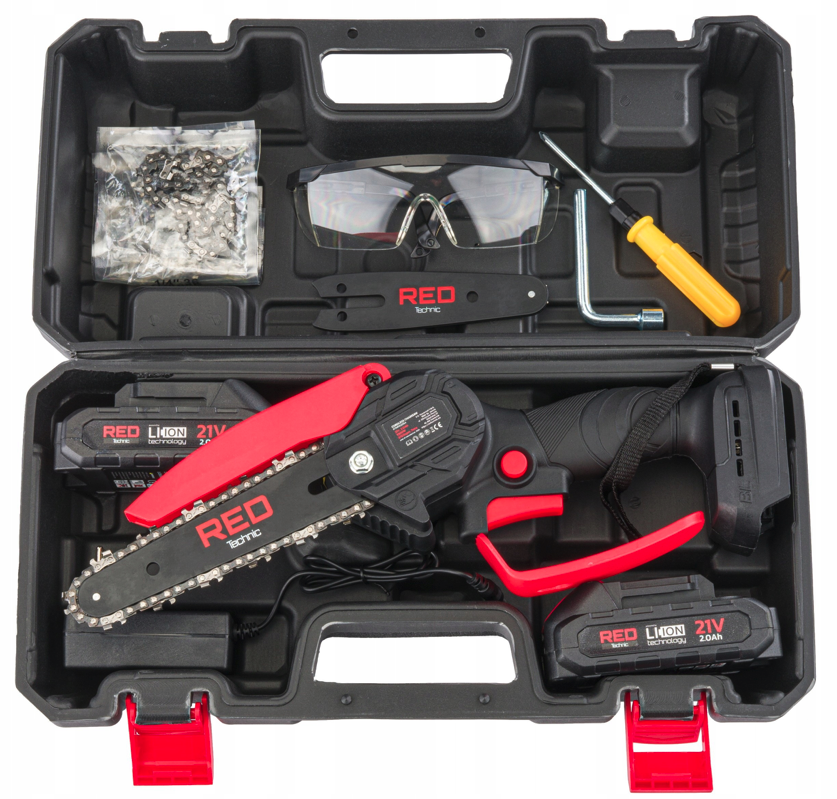 Mini ferăstrău cu lanț fără fir cu accesorii RTMPA0064