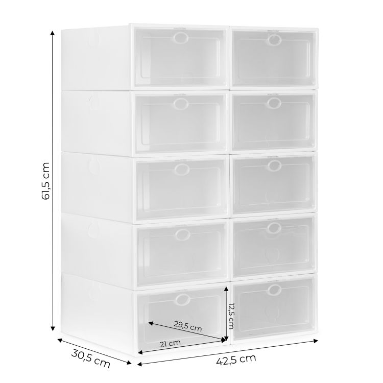 Dulap modular alb pentru pantofi