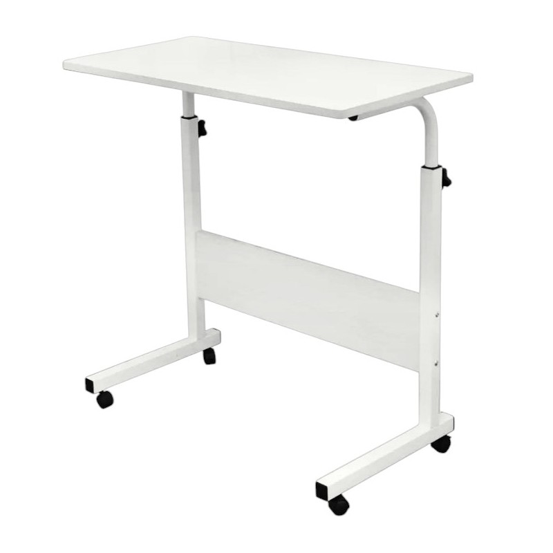 Masă mobilă pentru laptop, tabletă sau carte 80 x 40 cm Alb