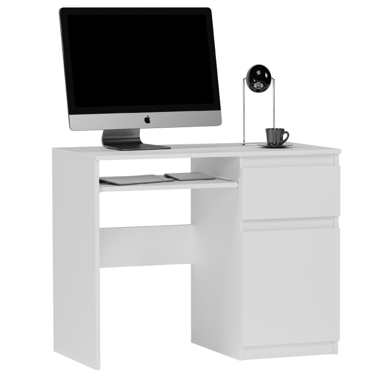 Birou modern de birou MODERN N-33 - diferite variante de culoare Alb