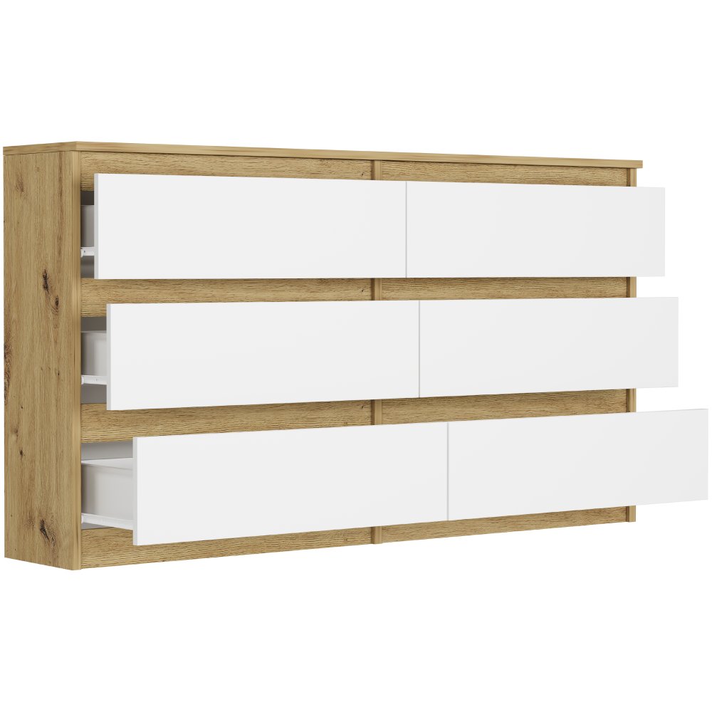 Comoda modernă R-140 - diferite variante de culori artisan mix biela
