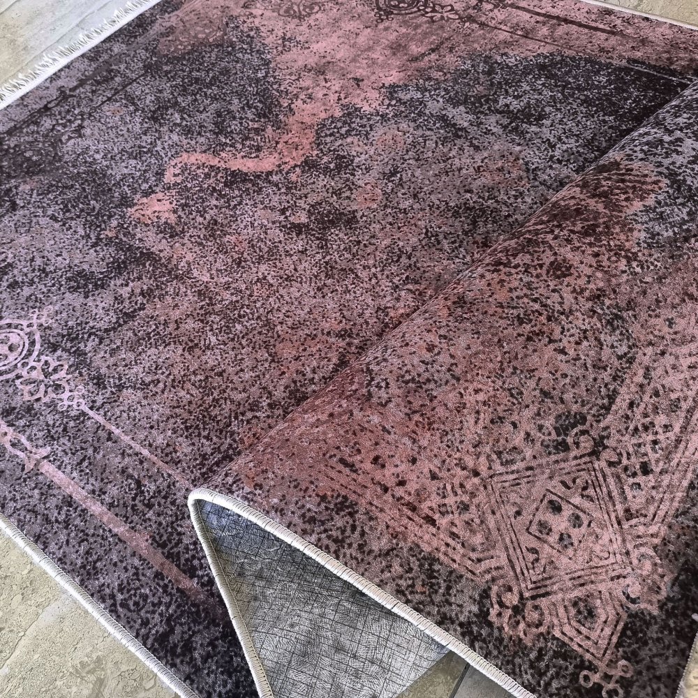 Covor abstract modern în tonuri de maro - Royal Patina Lăţime: 60 cm | Lungime: 100 cm