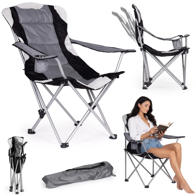 Scaun de camping reglabil și pliabil