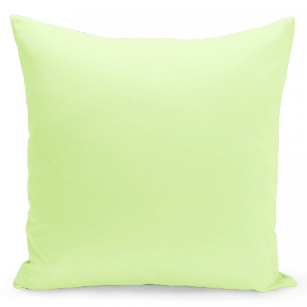 Jednobarevný povlak v slabě zelená barvě 45x45 cm