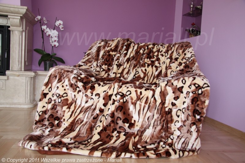 Fotografia produktu: Hnedobéžová teplá deka Šírka: 160 cm | Dĺžka: 210 cm