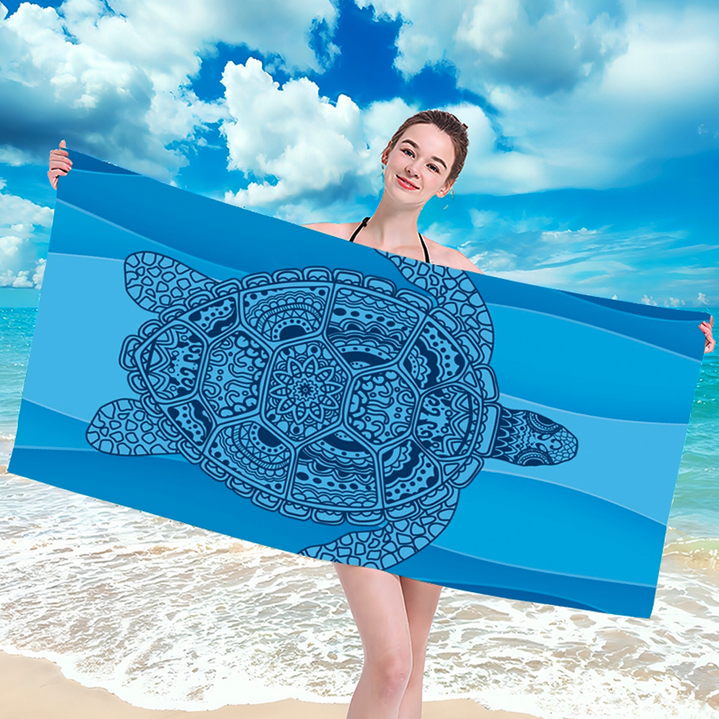 Prosop de plajă cu broască țestoasă 100 x 180 cm Latime: 100 cm | Lungime: 180 cm