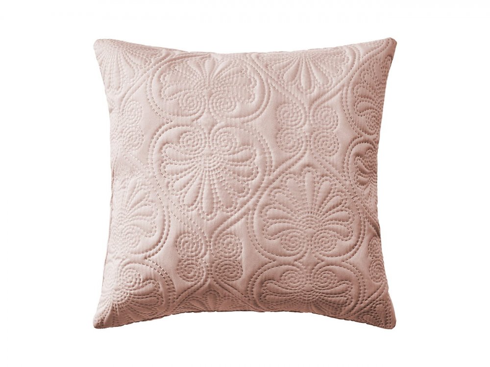 Frumoasă față de pernă decorativă roz pudră 45 x 45 cm