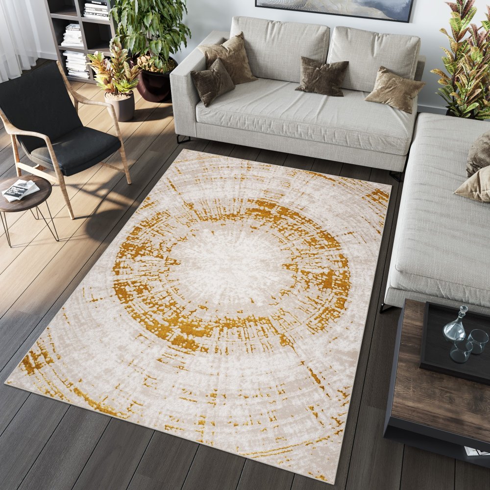 Exkluzivní glamour koberec ve zlaté barvě Šířka: 140 cm | Délka: 200 cm