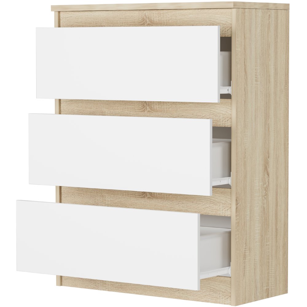 Comoda compactă R-3 - diverse variante de culori sonoma mix biela