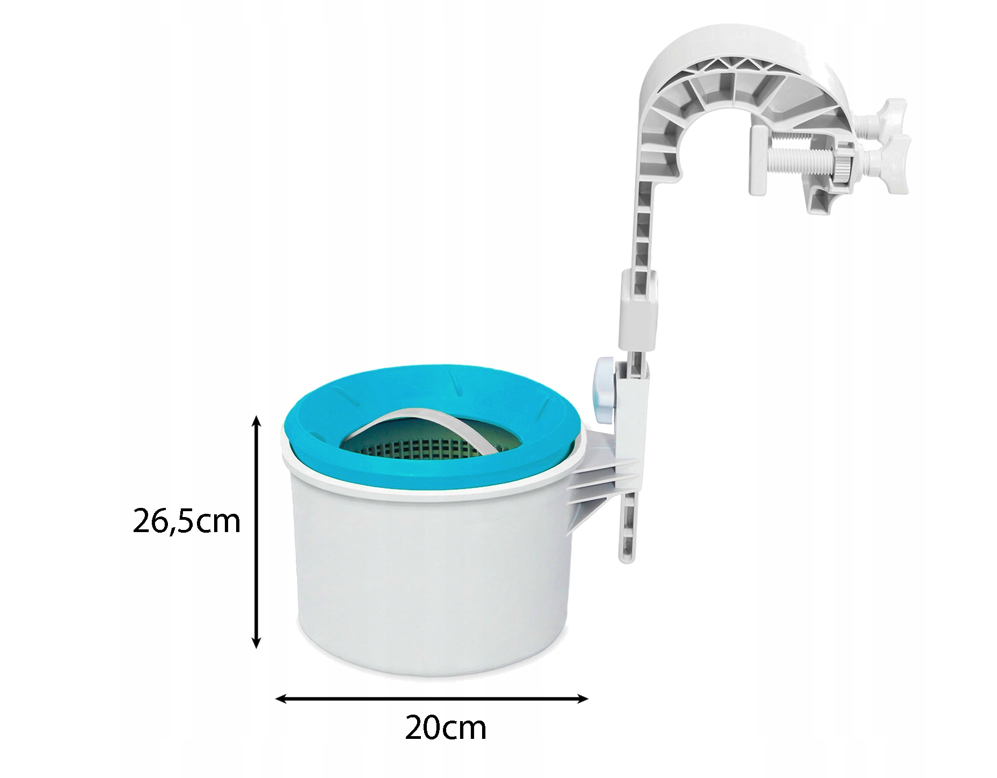 Skimmer pentru piscină INTEX – colector automat de impurități și dozator pentru substanțe chimice de piscină