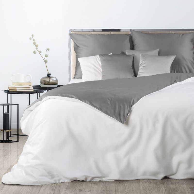 Lenjerie de pat de calitate din satin de bumbac cu fermoar 3 părți: 1buc 160 cmx200 + 2buc 70 cmx80