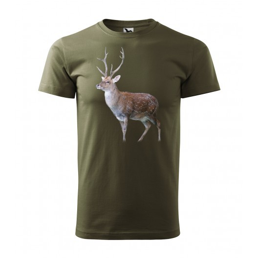 Pánské bavlněné tričko s potiskem pro vášnivého myslivce XS Military