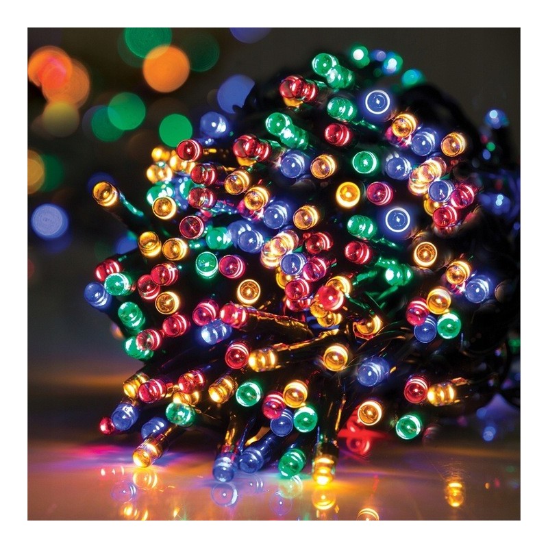 VianočnéLEDosvetlenienastromček-multicolor300LED/22m