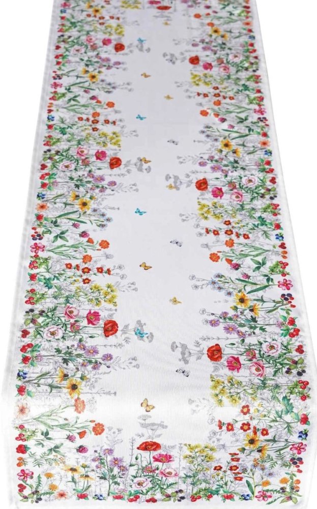 DekoračnáštólanastôlslúčnymikvetmiŠírka:40cm|Dĺžka:85cm