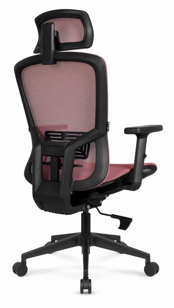 ErgonomickákancelárskastoličkaHC-1045sosieťovanýmoperadlom-ružová