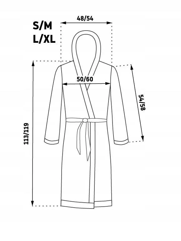 Halat de damă alb Regina L/XL