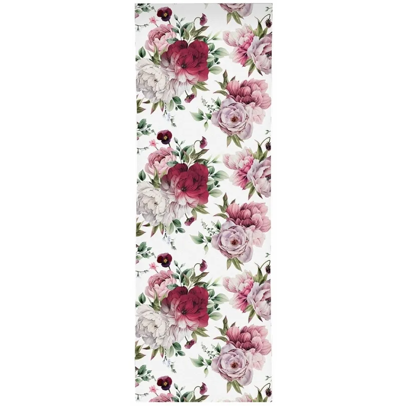 Perdea panou cu flori de bujor Lățime: 75 cm | Lungime: 250 cm