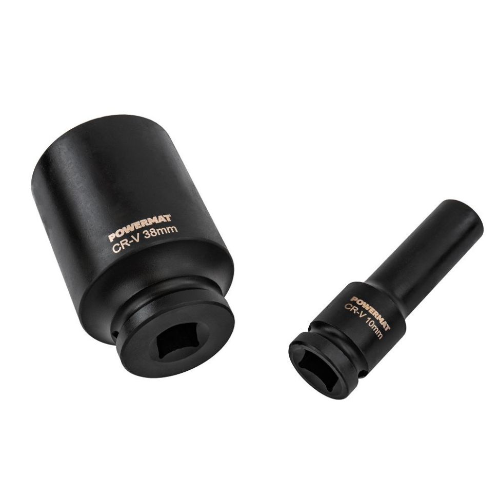 Sada rázových uťahovákov HEX 1/2" 10–38 mm 20 ks
