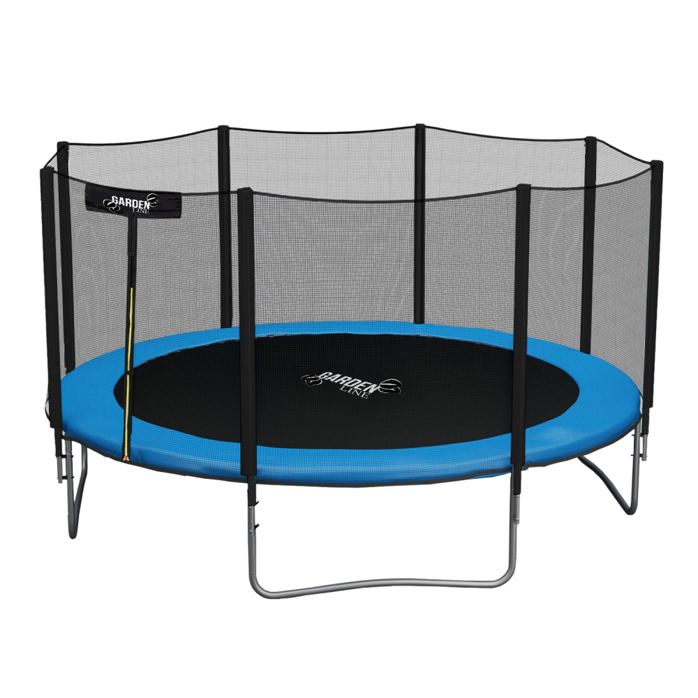 DomTextilu Sunactivezáhradnátrampolína374cm 312cm čierna