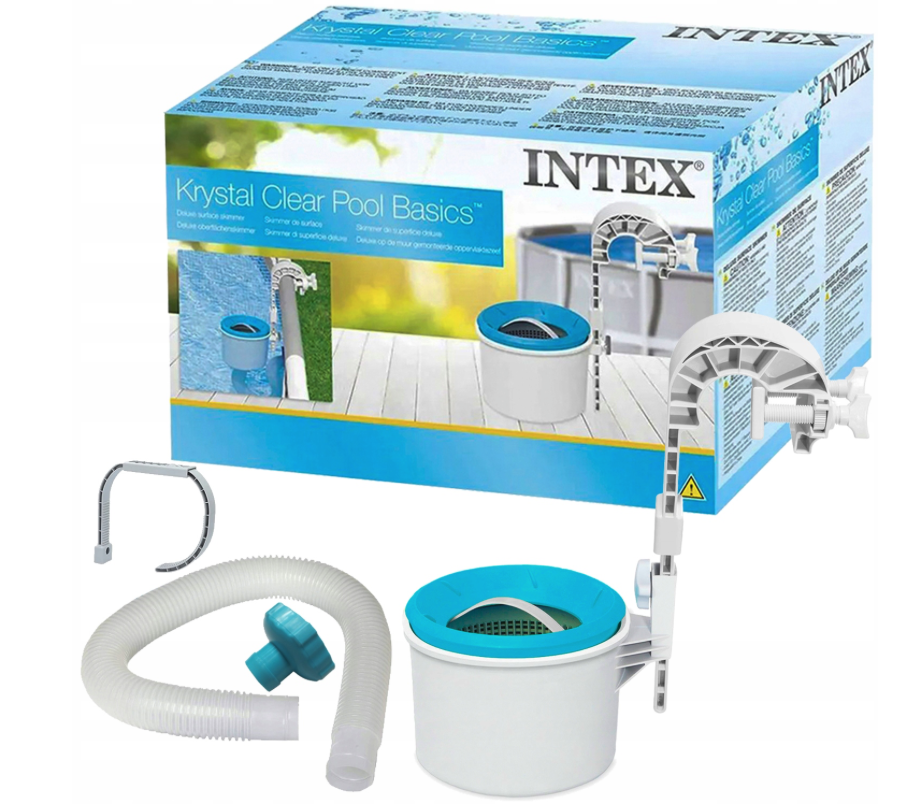 Skimmer pentru piscină INTEX – colector automat de impurități și dozator pentru substanțe chimice de piscină